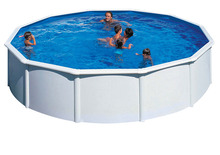 Gre poolpakke Ø550 cm 24944 liter hvid - Swim & Fun